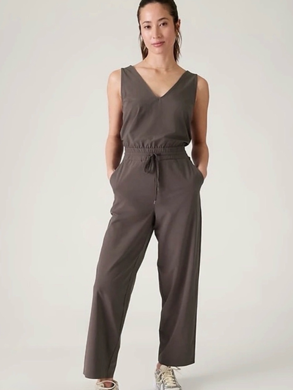 Athleta Avenue Jumpsuit in Brown